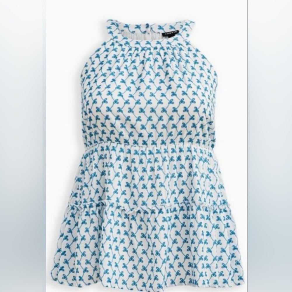 PLUS SIZE TORRID Babydoll eyelet tiered top. NEW WITH TAGS